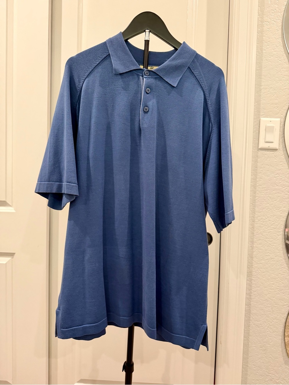 Tommy Bahama Blue Short-Sleeve Polo